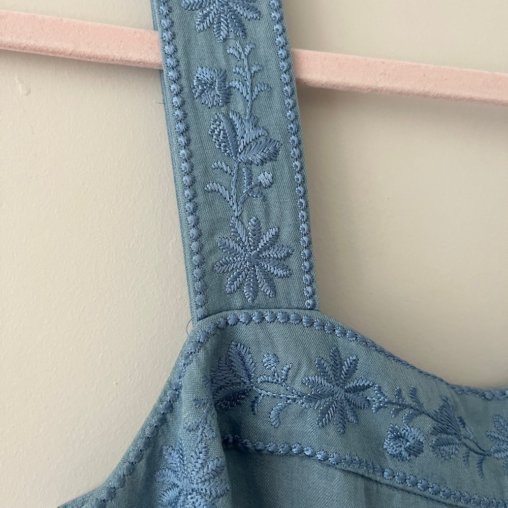 kate spade Light to Dark Blue Tiered Maxi Dress - Picture 8 of 9